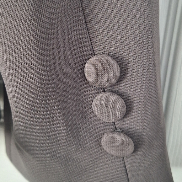 Womens Gray Blazer with feminine details Size 10 - Picture 3 of 4